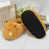 2025 New Panda Bubu And Yier Slippers Cartoon Panda Indoor Couple'S Warm Cotton Slippers Autumn And Winter Gift Birthday Gift Good Vibrations