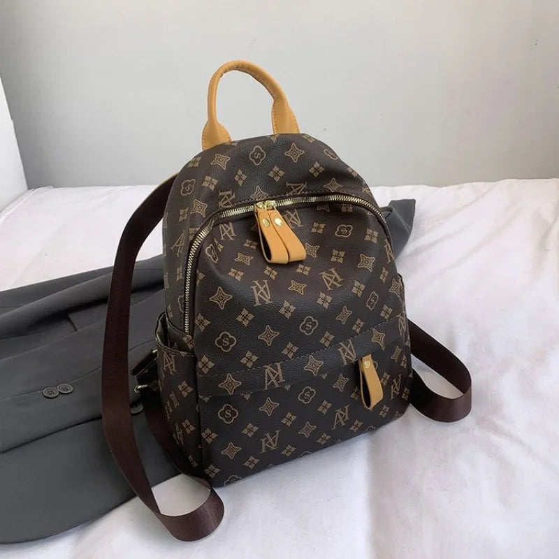 2025 Designer Backpack Women, Lightweight Large Capacity Travel Rucksack, Chic Minimalist School Bag for Casual Street Style Good Vibrations