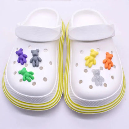Shoe Decoration Buckle Charms single piece bear Accessories DIY Combination Jibz for croc clog Bracelets wristband Kids  gift Good Vibrations