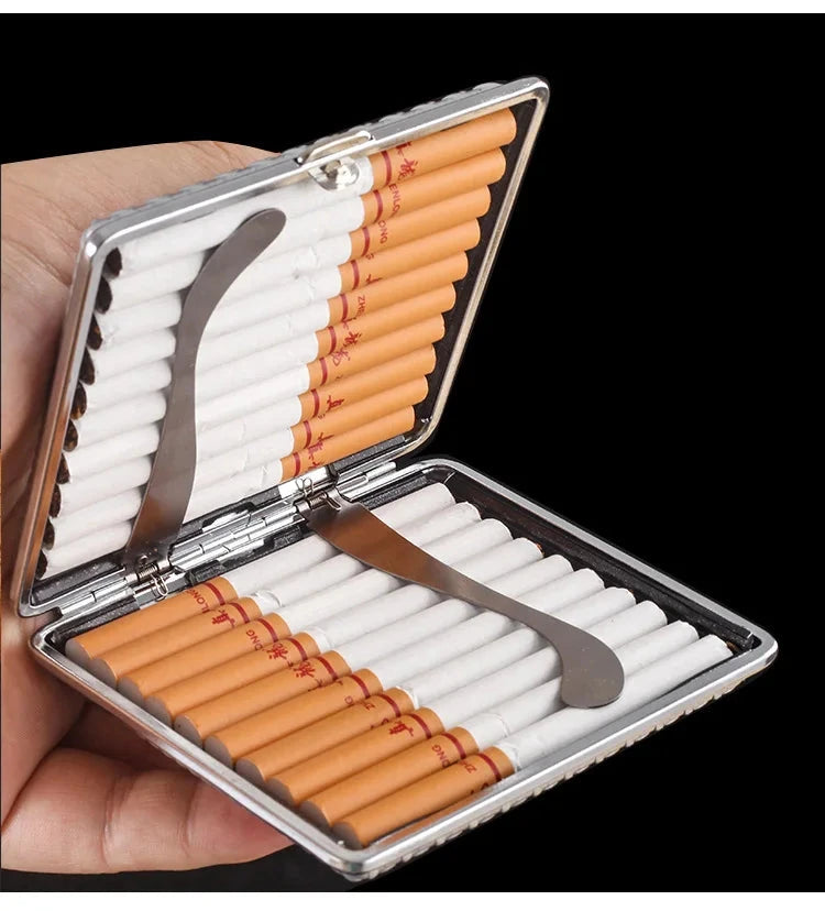 Fashion Cigarette Case 20pcs Metal Cigarette Holder Coarse Pack Anti-pressure Moisture-proof Portable Cigarette Case Good Vibrations Adult Super Store