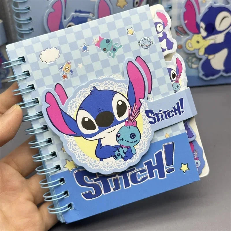 New Stitch Notebook Cute Anime Cartoon School Supplies Portable Diary Fashion Office Supplies Coil Book Children Holiday Gift Good Vibrations