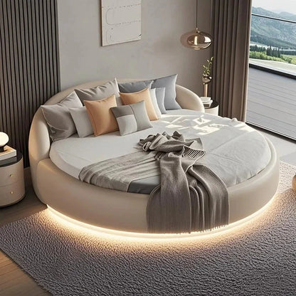 Headboard Japanese Bed Minimalist Upholstered Nightstands Modern Bed Sleeping Frame Camas De Matrimonio Dormitorio Furniture Good Vibrations