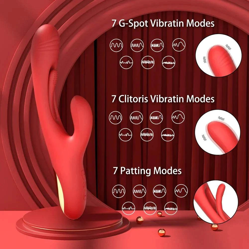 Women Clitoris Stimulator Powerful Rabbit Dildo Vibrator 