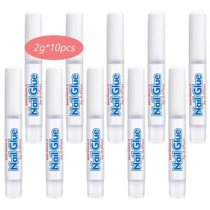 1Set*3g Fast Drying Bond Nail Glue for False Nail Tips Strong Adhesive Glue Professional Acrylic Art Nail Rhinestone Glue Gel &* Good Vibrations