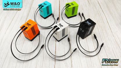 GaN 20W Fast charging PD3.0 Charger Type C lighting For iPhone 12 13 Samsung Huawei Xiaomi Mobile Phone EU/US Plug Wall Charger Good Vibrations