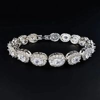 2024 New Luxury Blue Red Green Black Color Bracelet Bangle for Women Anniversary Gift Jewelry Wholesale S6923 Good Vibrations