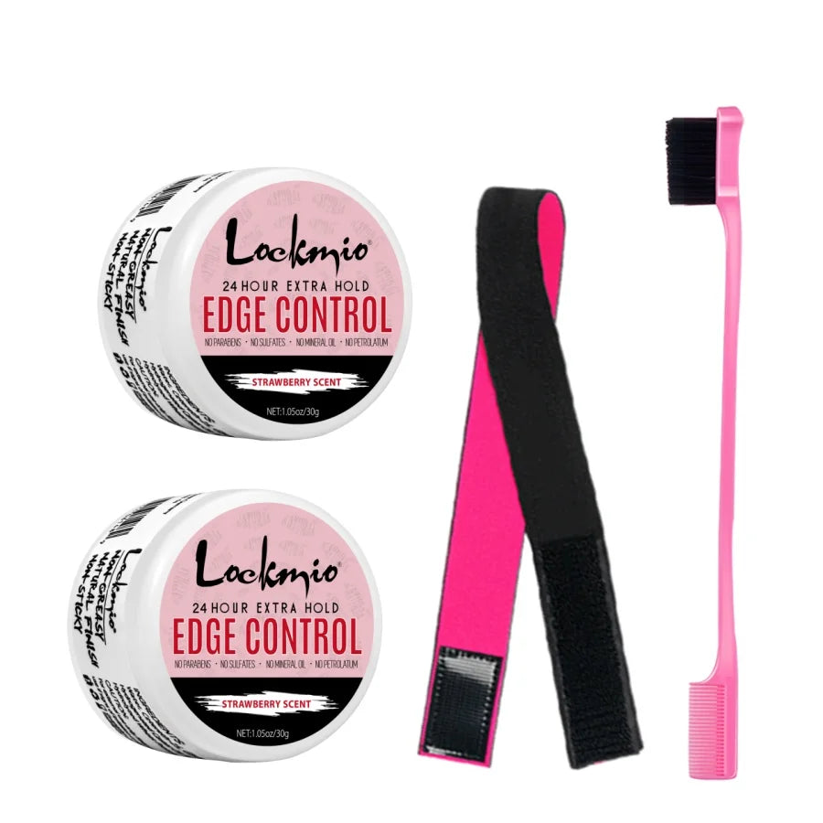 Women and Kid 30g Edge Control Gel Long Lasting Hold Control Wax Natural Finishing Anti-frizz Hair Wax Smoothing Styling Pomade Good Vibrations