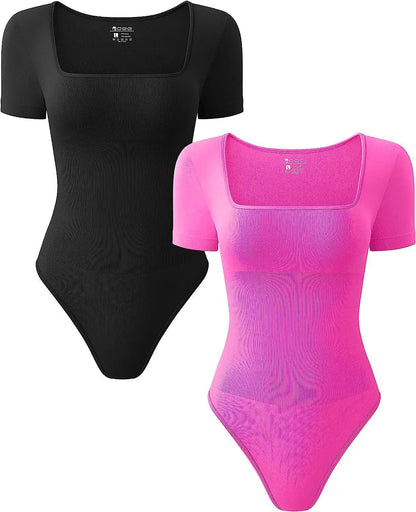 Women Slimming Square Neck Full Body Shaper Bodysuits Waist Trainer Butt Lifter Panties Tummy Control Lingerie Yoga Shapewear Good Vibrations
