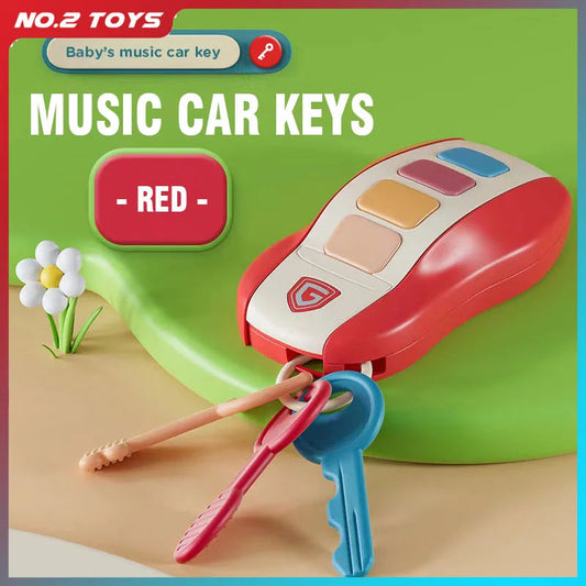 Music Car Key Baby Toys Pretend Play Simulated Car Key Smart Remote Car Voices Baby Educational Toys for Children Music Toy Gift Good Vibrations