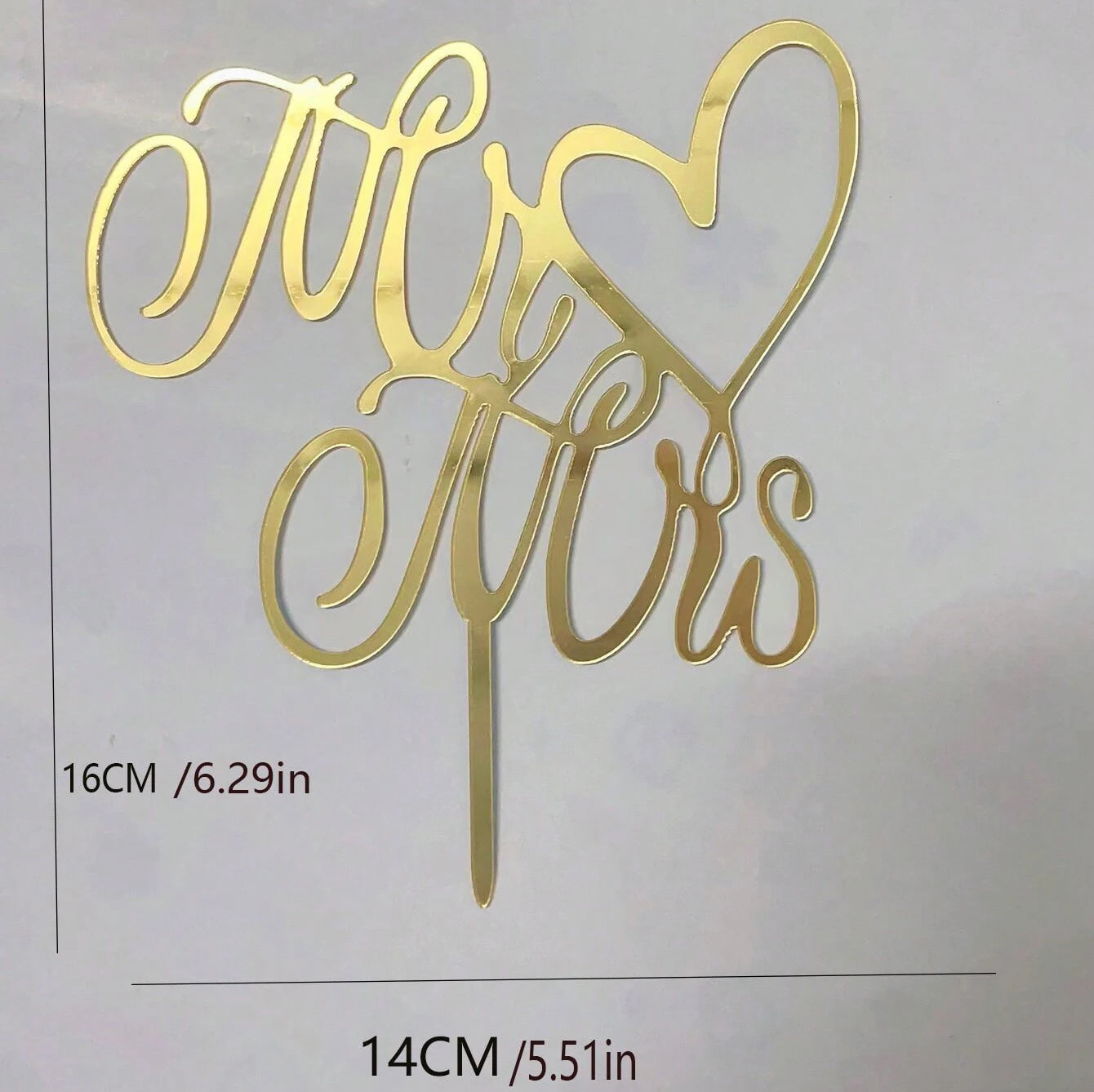 5pcs/1pc Ins Gold Black Mr&Mrs Wedding Cake Toppers for Valentine's Day Cake Toppers Wedding Party Cake Decoration supplies Good Vibrations
