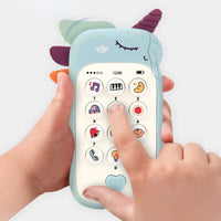 Baby Phone Toy Music Sound Telephone Sleeping Toys With Teether Simulation Phone Kids Infant Early Educational Toy Kids Gifts Good Vibrations
