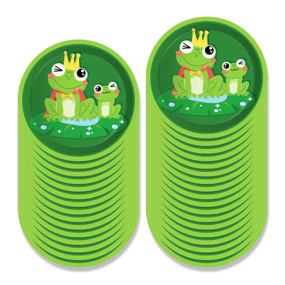 Cartoon Frog Birthday Party Decoration Tablecloth Tableware Boy/Girl Party Set Baby Shower Supplies Gift Good Vibrations