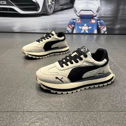 Casual Shoes Men's Sports Shoes Summer Casual Thick Soled Men's Shoes Soft and Comfortable Non-slip Outdoor Fashion Board Shoes Good Vibrations