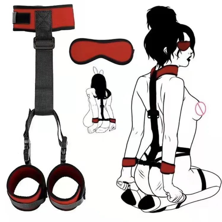 Handcuff Blindfold Sex Toy Set BDSM Bondage Sextoy for Adults