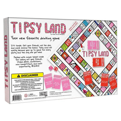 Party Gift of Tipsy Land Party Board Games Fun Drinking Games for Friends Good Vibrations