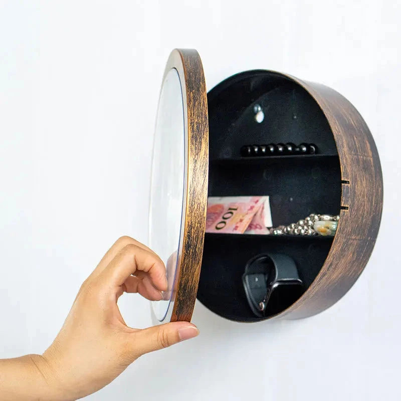 Sight Secret Hidden Safe Wall Clock With Stash Compartment Hide Cash Jewelry Keys Valueables or Home Office Decoration Safe Box Good Vibrations
