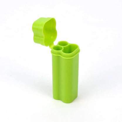 Flip-top Cigarette Case Kit with Three Holes for Easy Storage and Carrying Around Smoking Accessories Good Vibrations