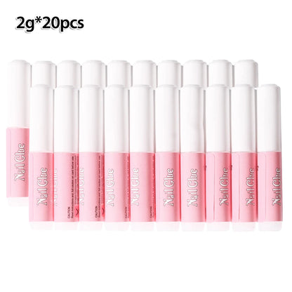 10-30pcs Fast Drying Nail Glue Acrylic False Nail Tips Glue Gel For Fast Extension Super Bond Rhinestones False Nails Mini Glue Good Vibrations