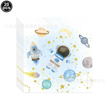 4D Standing Astronaut Spaceman Balloons Rocket Foil Balloons Kids Toys Baby Shower Outer Space Themed Birthday Party Decorations Good Vibrations