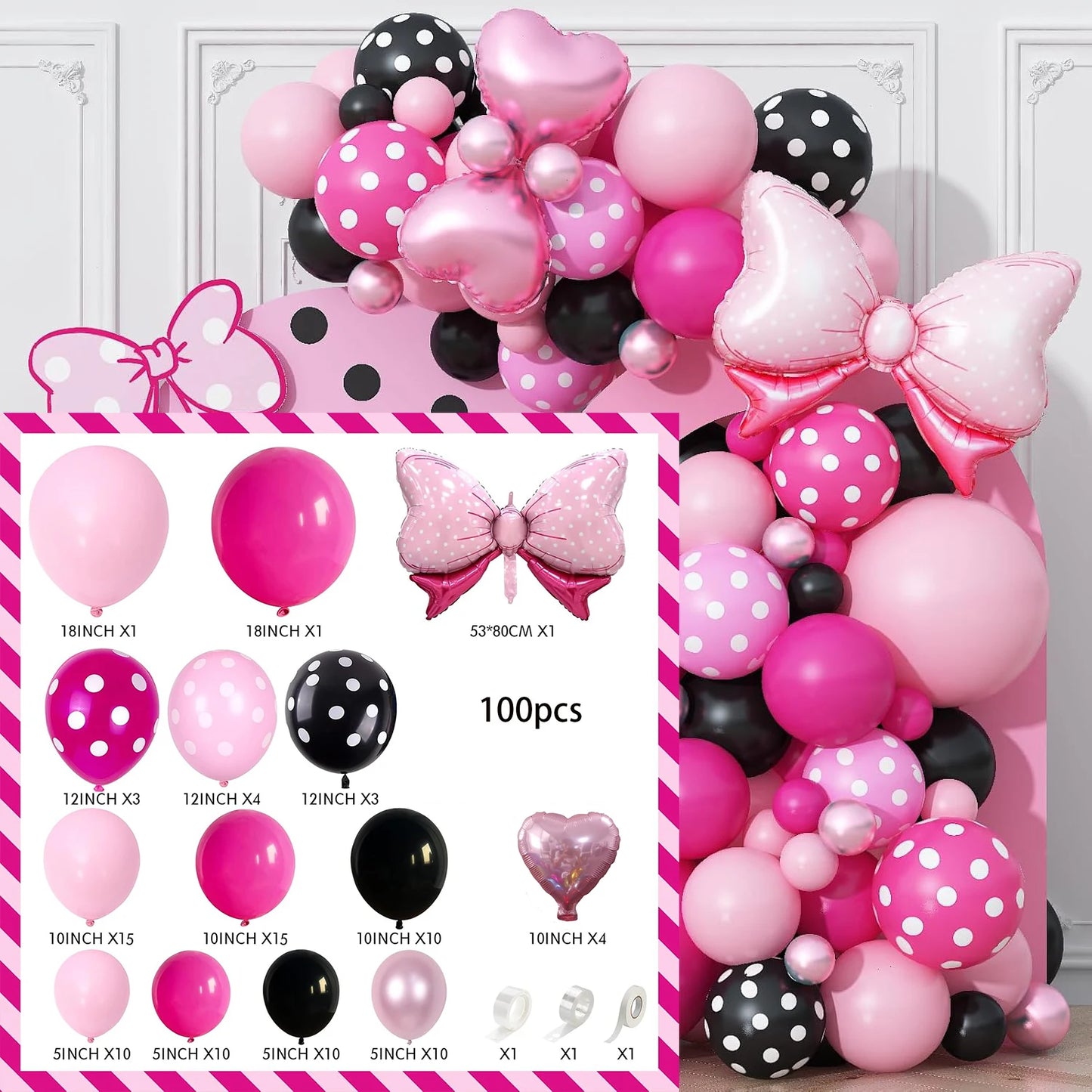 Rainbow Coloured Balloon Arch for Candy Sweet Birthday Party Decorations Donut Grow Ice Cream Birthday Party Decorations Good Vibrations