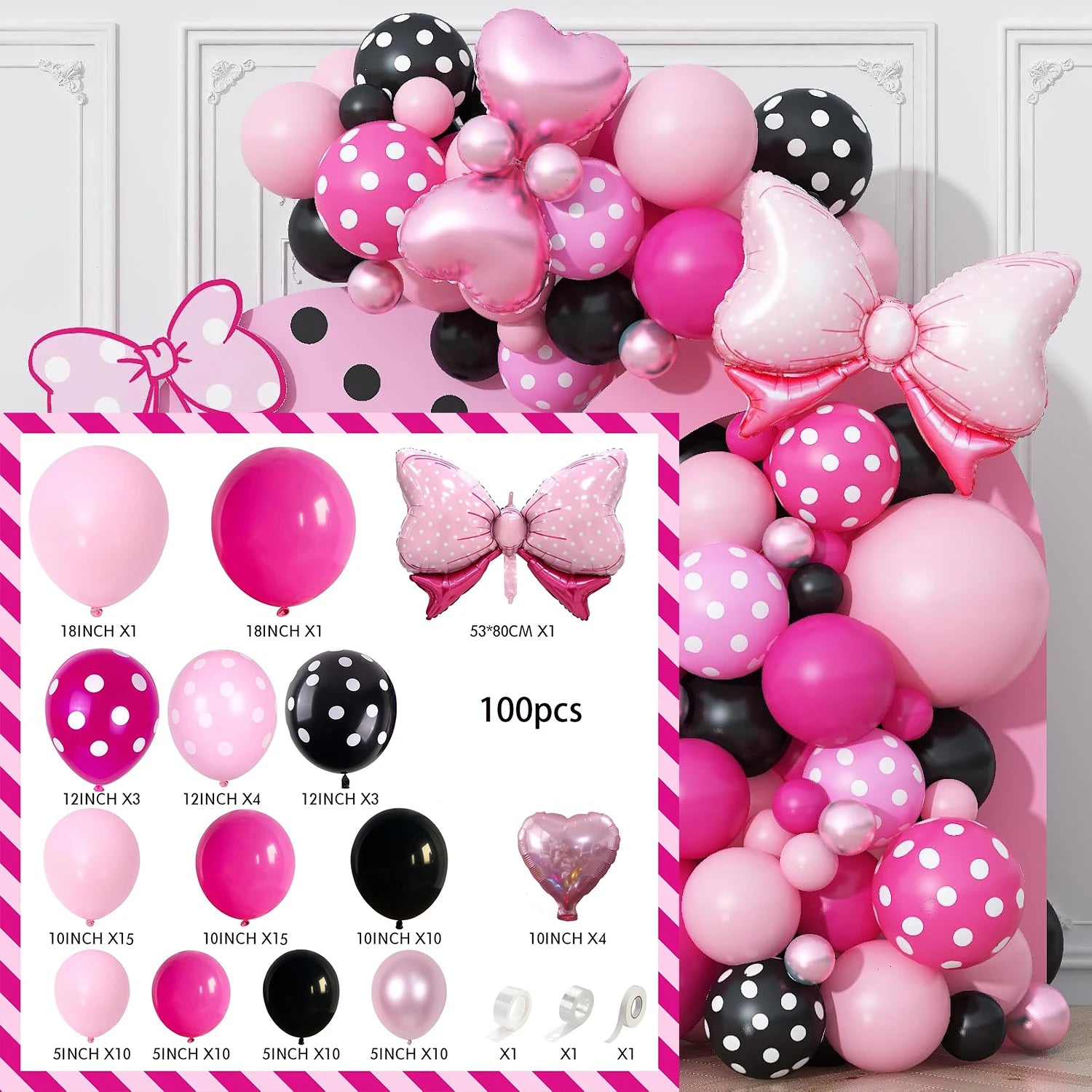 Rainbow Coloured Balloon Arch for Candy Sweet Birthday Party Decorations Donut Grow Ice Cream Birthday Party Decorations Good Vibrations