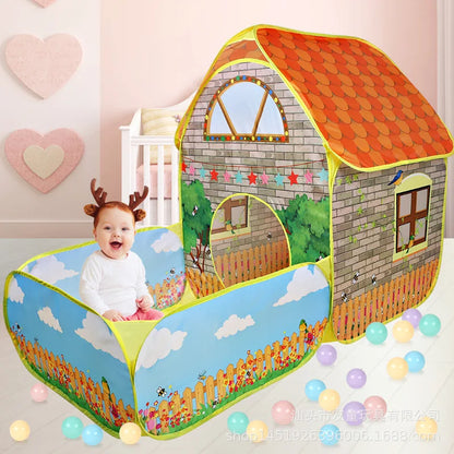 Pop Up Play Tent with Ball Pits for Toddlers Indoor Outdoor Playhouse Toys for Boys Girls Kids Play Tent Baby Space World Good Vibrations