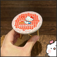 Miniature Wooden Alloy Furniture Toy Display Model Tea Table Round Table Role-Playing Game Decorative Crafts Home Decoration Good Vibrations