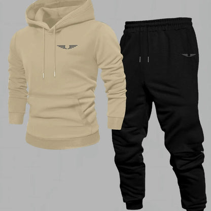 Hooded sweatshirt for men trendy American streetwear style long-sleeved top for men 2025 new autumn stylemen's clothing Good Vibrations
