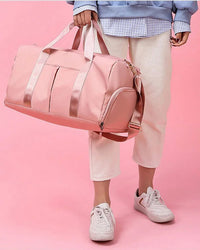 Personalized Duffle Bag, Gym Bag, Sport Bag, Custom Women Fitness Bags, Overnight Camp Bag Gift for Women, Gift For Mother's Day Good Vibrations