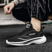 Men's tennis shoes, casual sneakers, breathable mesh shoes, lightweight neutral style, sports training shoes, men's shoes Good Vibrations