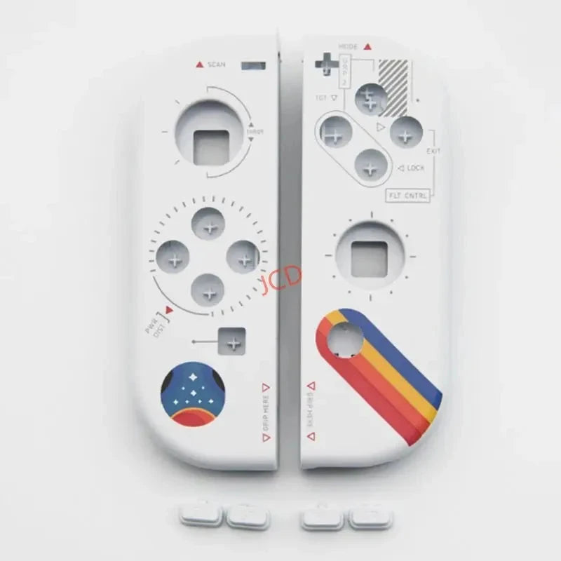 Cartoon pattern Front Back with Middle Frame Shell Housing Case Plastic Cover For Nintend Switch NS NXJoy-Con JoyCon Controller Good Vibrations