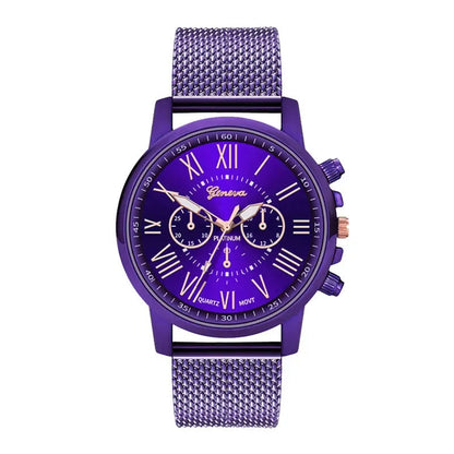 2020 Geneva Women Wristwatches Fashion Luxury Purple Watches Casual Ladies Watches Female Clock Reloj Mujer Relogio Feminino Good Vibrations