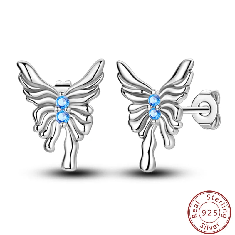 Women's Earrings 925 Sterling Silver Ocean Cute Pet Insect Plant Multi Style Earrings Fit Anniversary Delicate Jewelry Gifts Good Vibrations