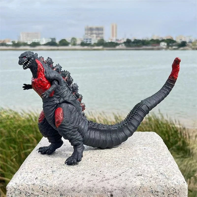 24cm Godzilla King of Monsters Runaway Mechanical Red lotus Planet Godzilla Action Figure Collection Model Toy Kid Birthday Gift Good Vibrations