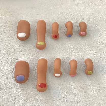 Cute Cartoon Toe Series Shoe Charms Designer Funny Simulation Toes Clogs Buckle Punk Hip Hop Street Shoe Decorations for Crocs Good Vibrations