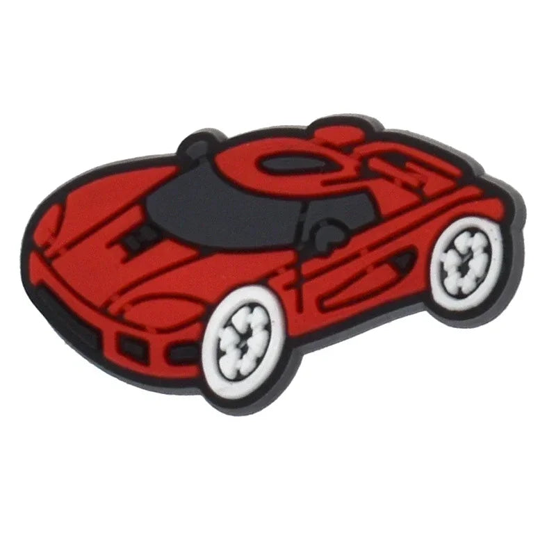 Shoe Charms for Crocs Accessories
 Sports Car Shoes Charm for Croc Decorations Pins Men Accessory Jeans Woman Clogs Clips Badges Good Vibrations