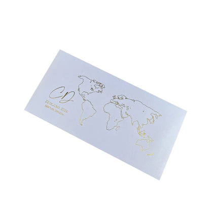 30/55pcs Sage Green Invitation, Custom Paper Passport Tickets Invite Cards With Acrylic Plane, Travel Wedding Theme Template Good Vibrations