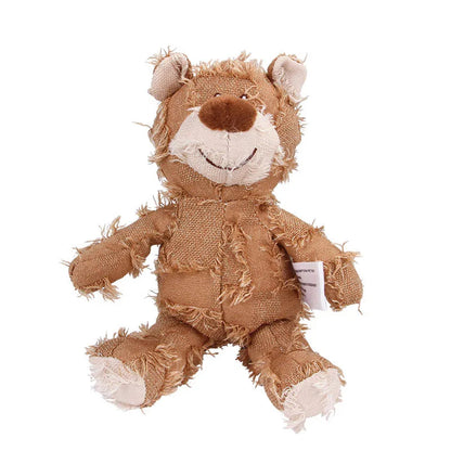 Pet Teddy Bear Soundmaking Toy Plush Interactive Dog Toys Grinding Cleaning Teeth Anti Bite Abreact Plaything Bear Pets Supplies Good Vibrations