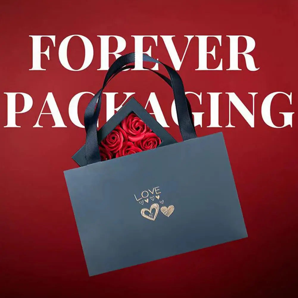 Romantic Rose Set Eternal Roses Gift Box Preserved Flowers Jewelry Box Handcrafted Rose Soap Flowers For Valentine's Day Good Vibrations