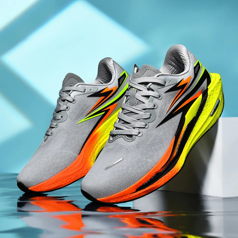 Running Shoes Men Casual Carbon Board Marathon Sports Breathable Lightweight Women's Comfortable Athletic Antiskid Sneakers Good Vibrations