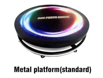 360 Photo Booth Machine 80-100cm with RGB Ring Light, Free Logo, rotating 360 Video Photo Booth for 1-5 People with Flight Case Good Vibrations
