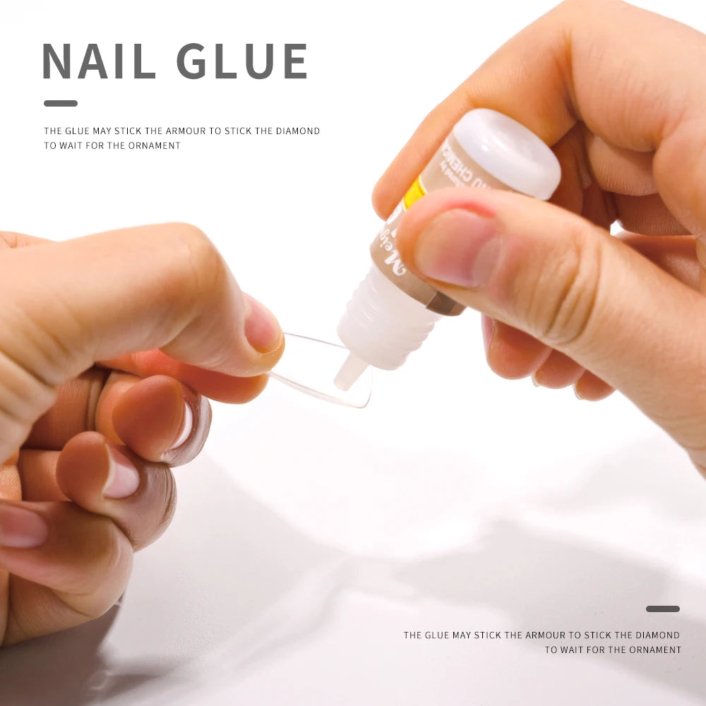 10/5/1pcs Extra-Strong Nail Glue Quick Dry Nail Tips Adhesive Acrylic Nail Glue Professional DIY Rhinestone False Nail Glue Good Vibrations
