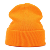 Knitted hats for men and women in autumn and winter, pure color, simple and versatile. Knitted hats with pullovers and cold hats Good Vibrations