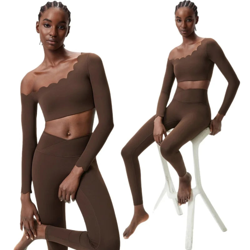 Woman Clothes Sexy Outfits Spring High Waist Women's Clothing Sets Clothing Fitness Solid Color Plus Size Sportswear Woman Gym Good Vibrations
