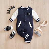 Newborn Baby Baseball Clothes 0 3 6 9 12 Months Boston Cotton Long Sleeve Footies Toddler Boy Clothes Kids Jumpsuit Pyjama Bebe Good Vibrations