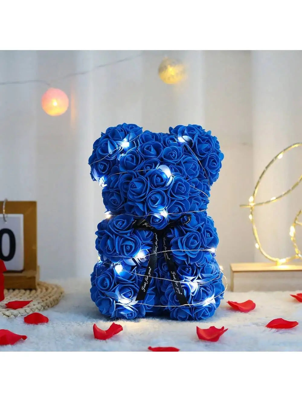 Rose Teddy Bear Artificial Flower Anniversary Valentines Day Birthday Gift Mothers Day Mom Gifts Girlfriend Birthday Gifts Women Good Vibrations