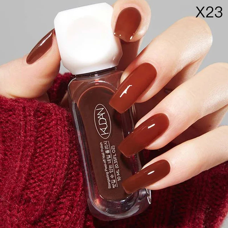 10ml Peel Off Water-Based Starry Nail Polish Fast Drying Long-Lasting Healthy And Brightening Effect No Need Lamp Cure Good Vibrations