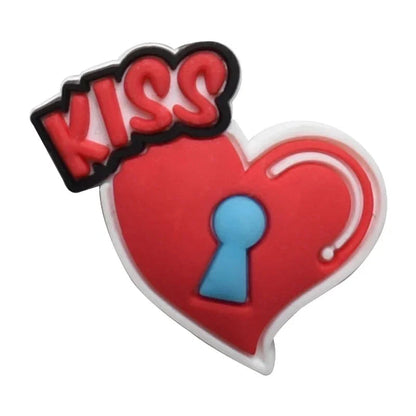 Shoe Charms for Crocs Accessories Angel Of Love Shoes Charm for Croc Decorations Pins Men Accessory Jeans Woman Clogs Clips Good Vibrations