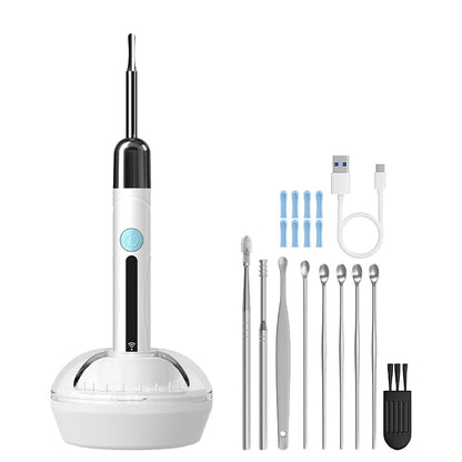 Visual Ear Cleaner Camera WIFI Ear Pick Waterproof 6LEDs Ear Sticks HD1080P 4.2MM Digital Ear Wax Removal Kits Ear Spoons Case Good Vibrations