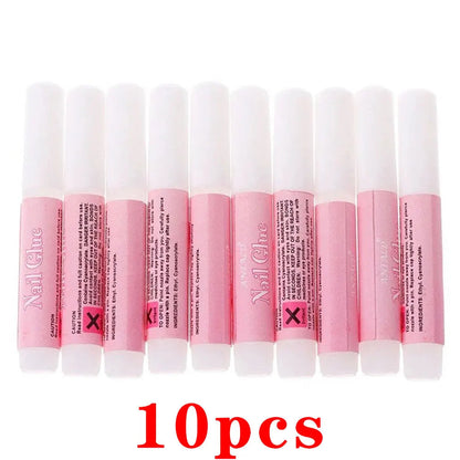 1/5/10pcs Super Strong Nail Bond Glue Acrylic Tips & Rhinestone Professional Nail Glue 2g/3g/7g/10g Fast Dry Long Lasting Glue Good Vibrations
